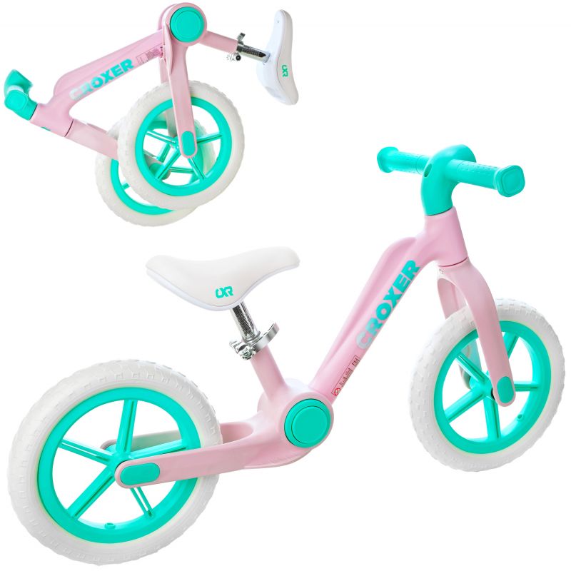 Draisienne Foldi pliable Croxer vélo pour tout petit - menthe rose