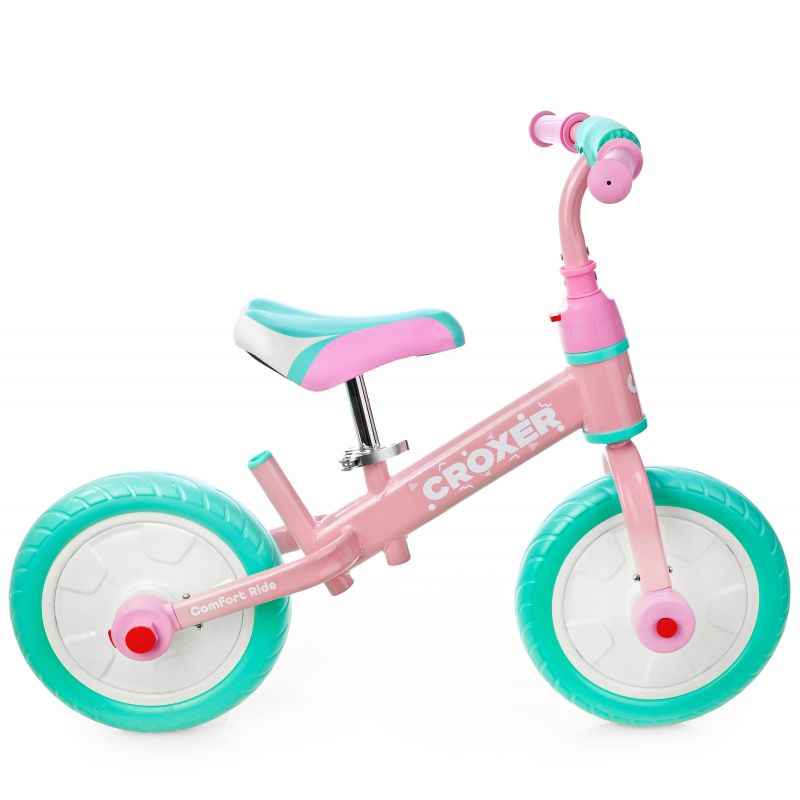 Draisienne DUOS Croxer vélo 2en1 pour tout petit - menthe rose