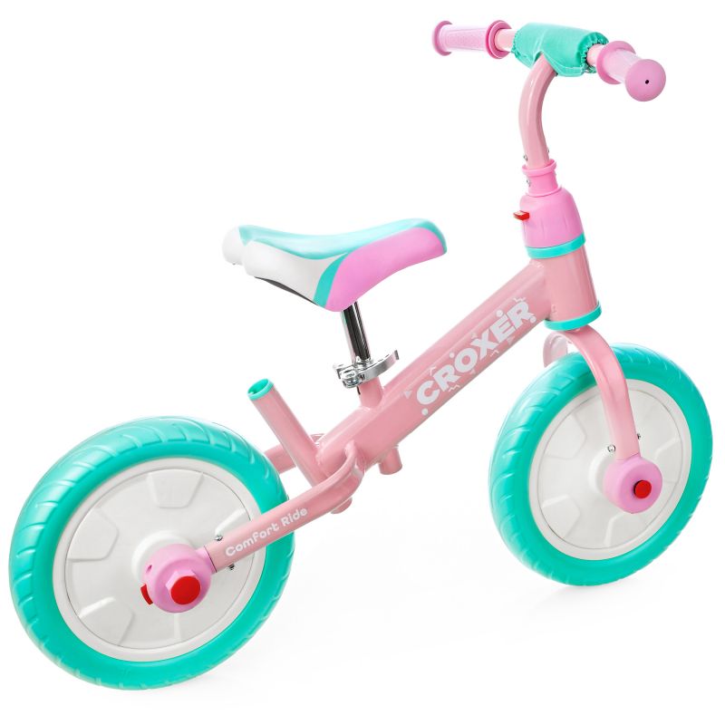 Draisienne DUOS Croxer vélo 2en1 pour tout petit - menthe rose