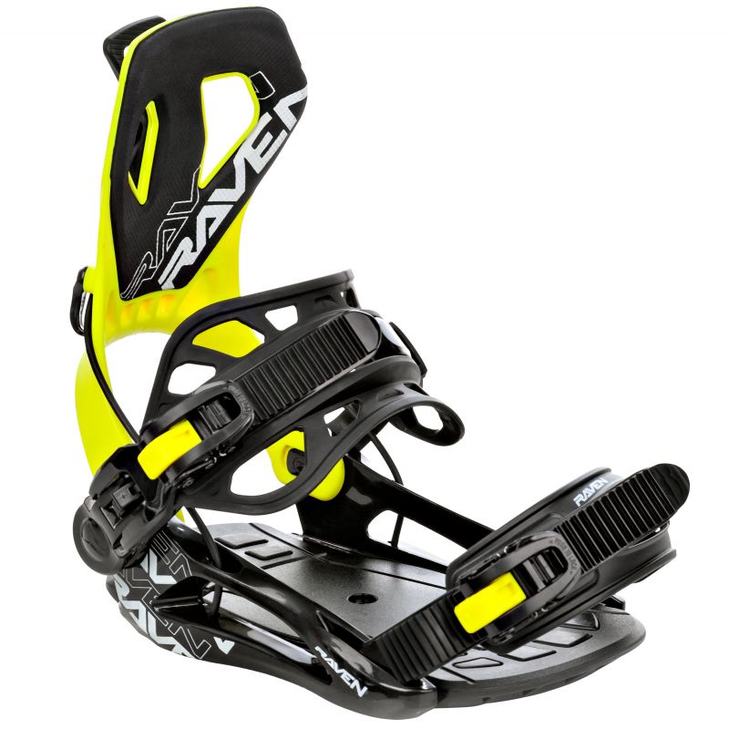 fixation snowboard rapide fastec FTM540 raven multi entry noir et lemon